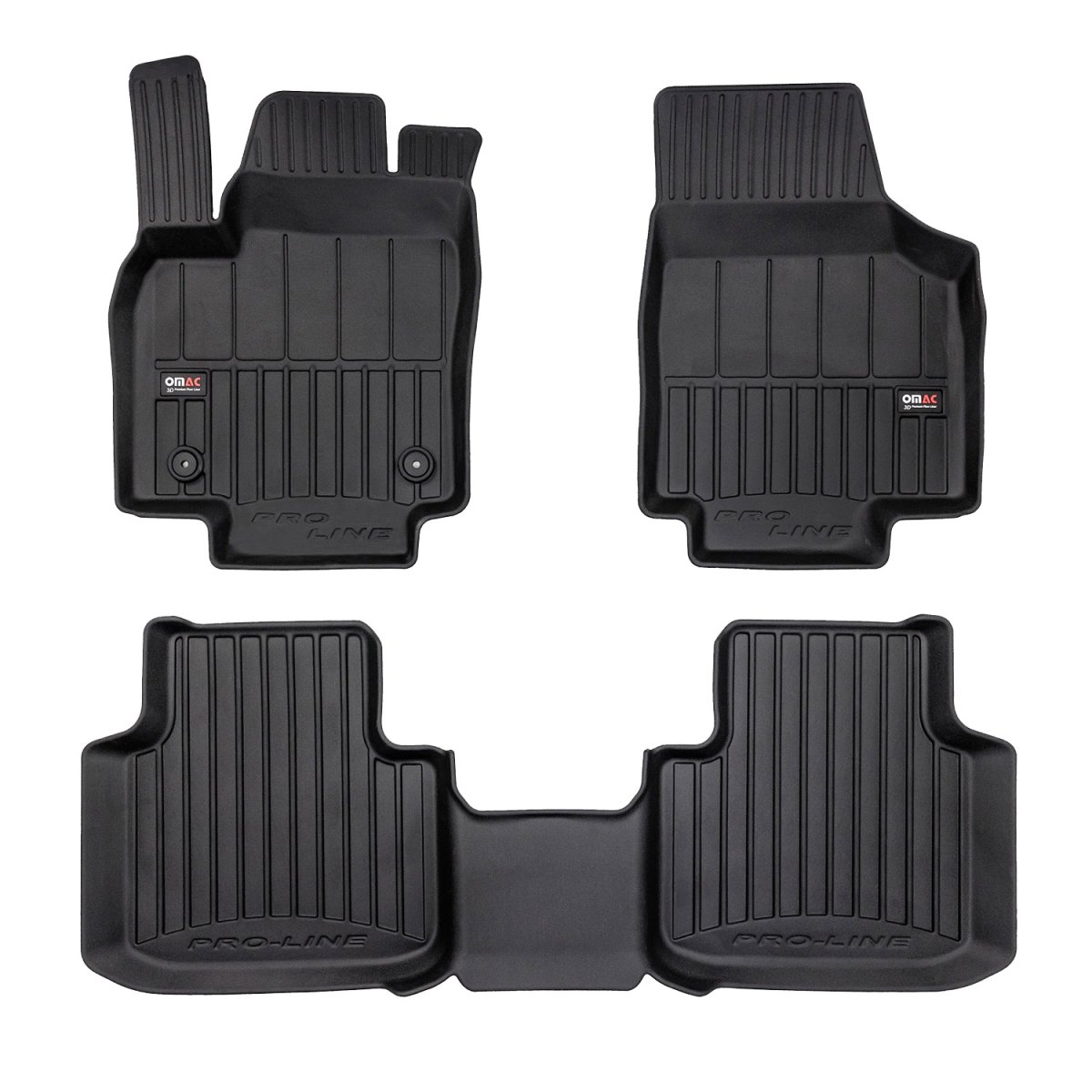 Volkswagen Atlas Proline Floor Mat - Omac - Premium TPE - Black - 2020